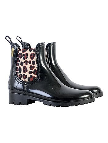 Bottines discount leopard kiabi