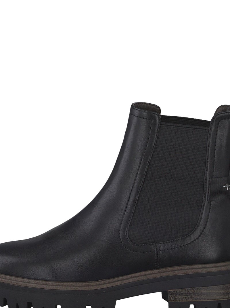 Bottine à Elastique Tamaris Noir mat - Kiabi
