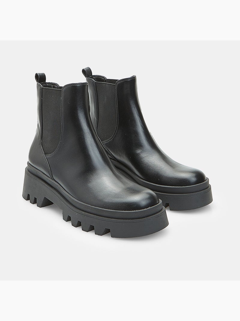 Bottine à élastiques pour femme Bata Noir - Kiabi