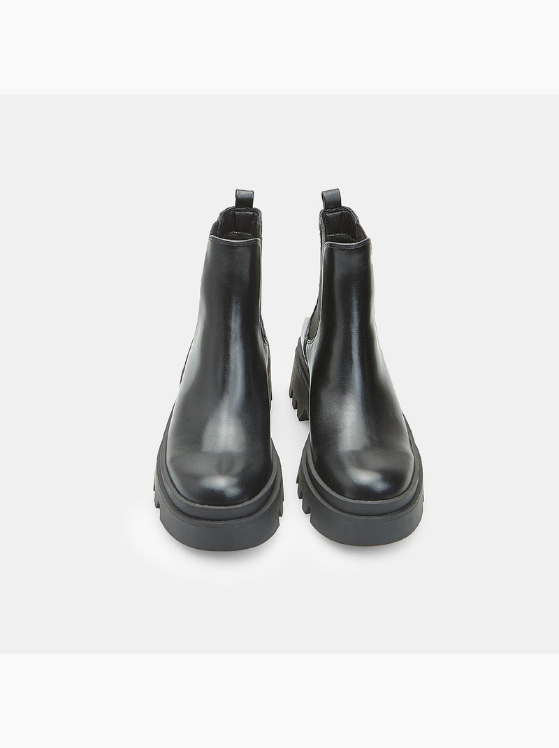 Bottine à élastiques pour femme Bata Noir - Kiabi