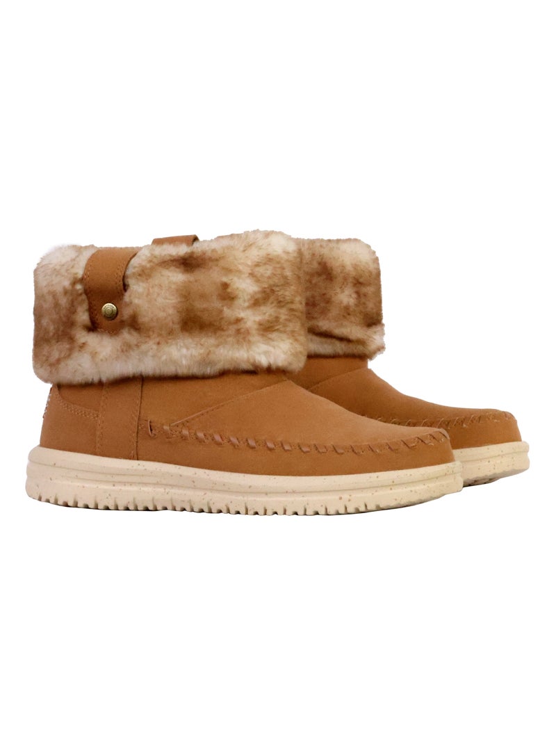 Bottine à Enfiler Hey Dude Camden Cuff Classic Cozy Marron - Kiabi