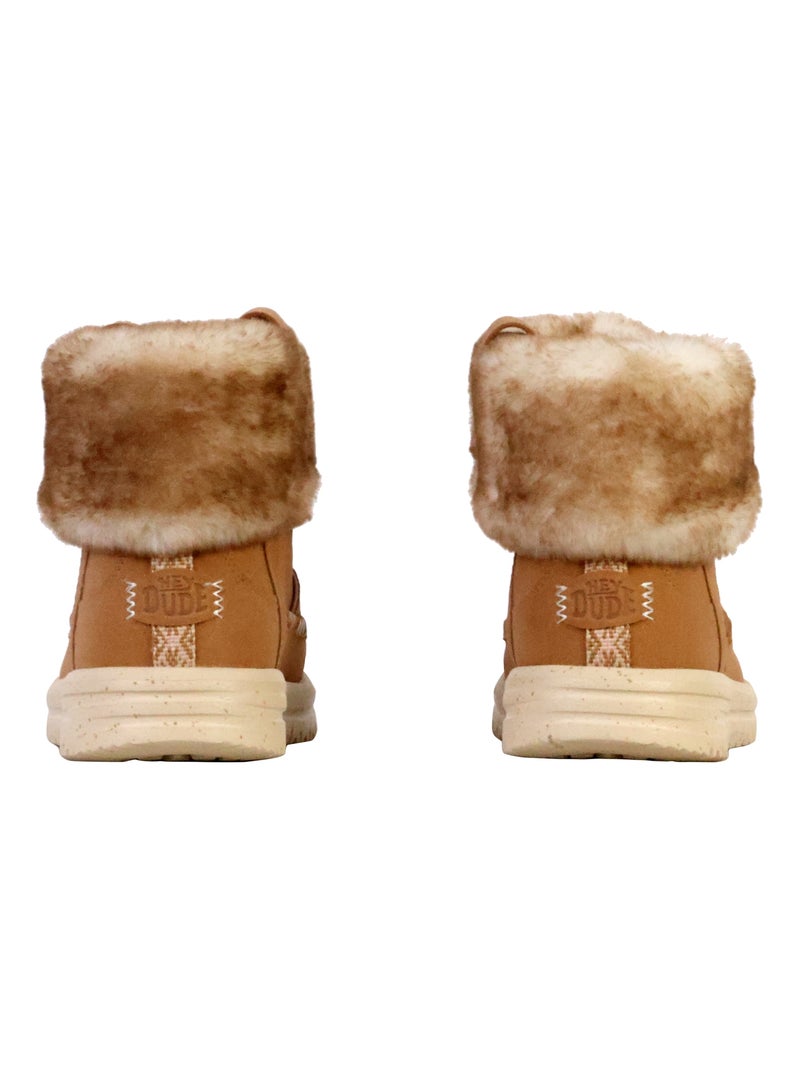 Bottine à Enfiler Hey Dude Camden Cuff Classic Cozy Marron - Kiabi