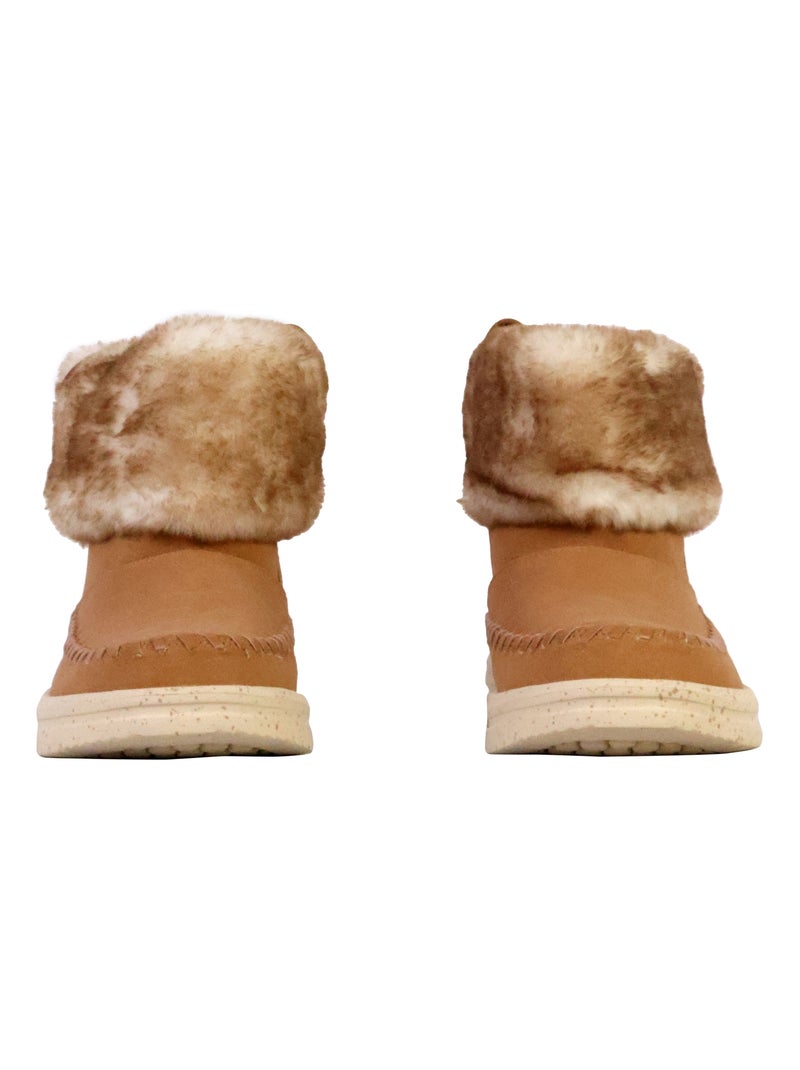 Bottine à Enfiler Hey Dude Camden Cuff Classic Cozy Marron - Kiabi