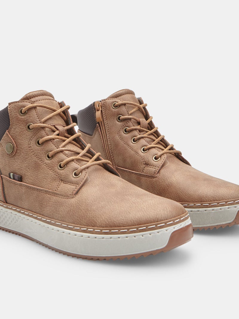 Bottine à lacets Bata Bronze - Kiabi