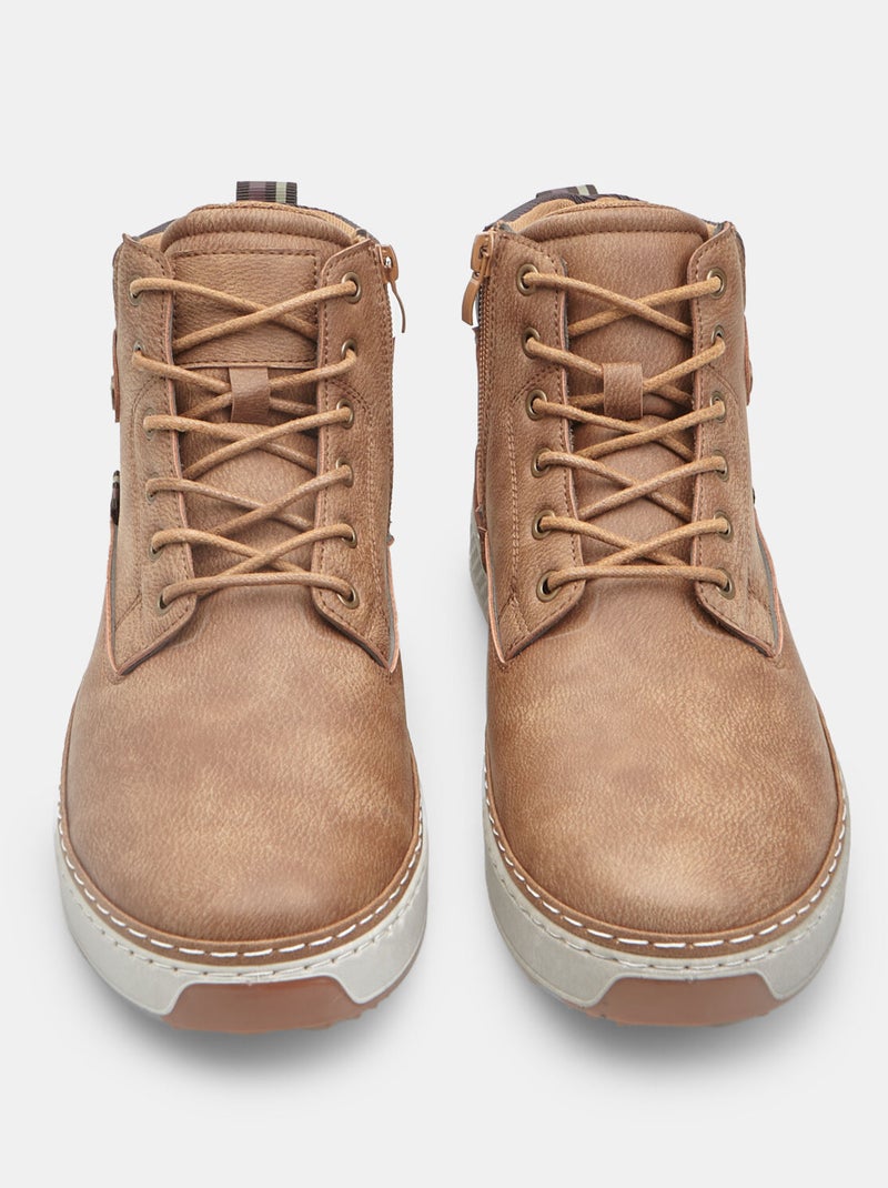 Bottine à lacets Bata Bronze - Kiabi