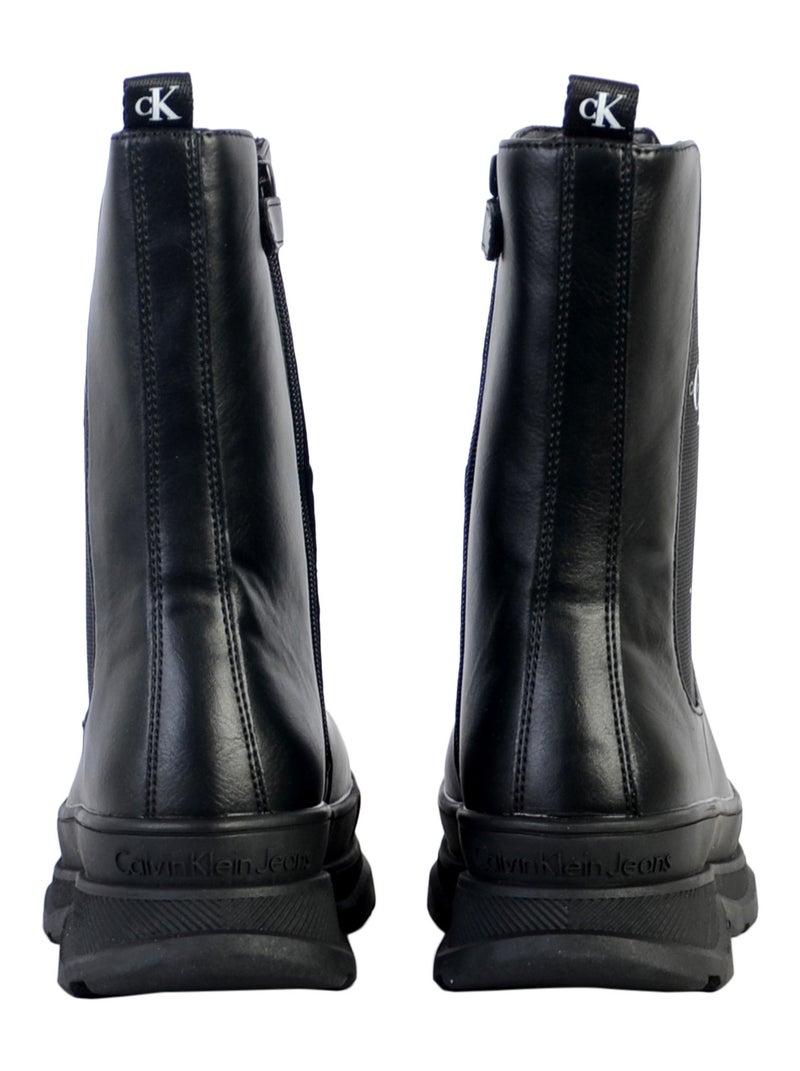 Bottine à Lacets Calvin Klein Jeans Juniors Lace Up Noir - Kiabi