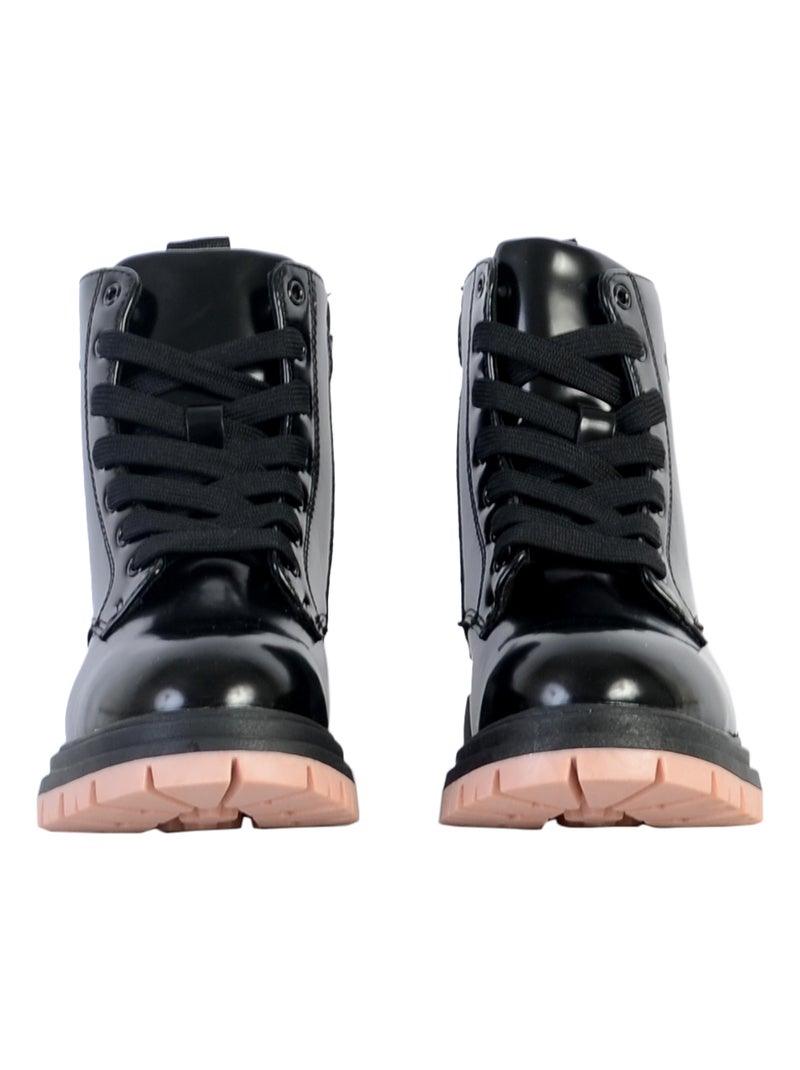 Bottine à Lacets Calvin Klein Jeans Lace-Up Bootie Noir - Kiabi