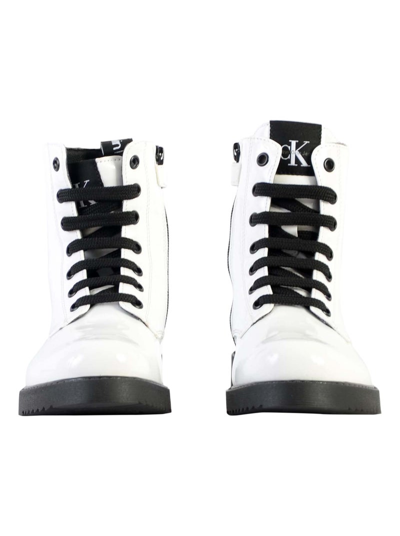 Bottine à Lacets Calvin Klein Lace up Blanc - Kiabi