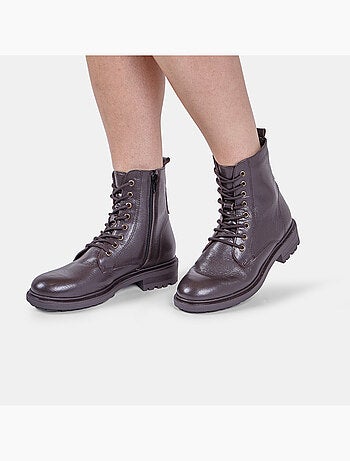 Bottine à lacets en cuir Bata