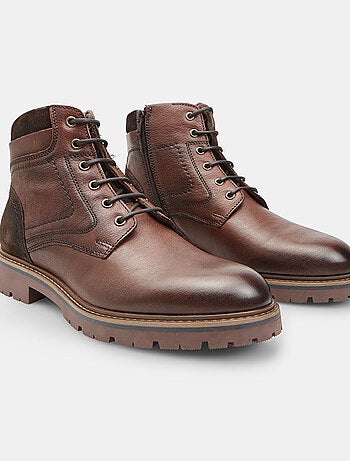 Bottine à lacets en cuir Bata