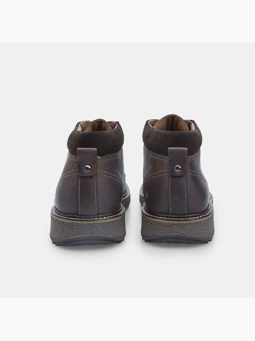 Bottine à lacets en cuir Bata - Kiabi