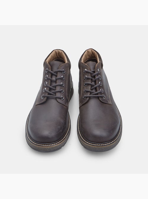 Bottine à lacets en cuir Bata - Kiabi