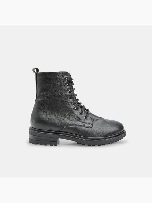 Bottine à lacets en cuir Bata - Kiabi