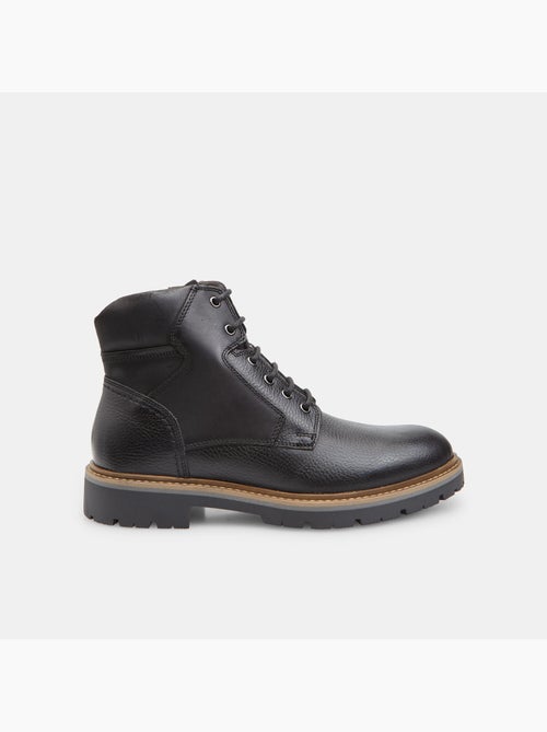 Bottine à lacets en cuir Bata - Kiabi