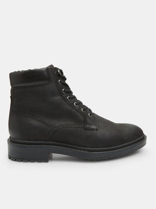 Bottine à lacets en cuir confortables  BATA - Kiabi