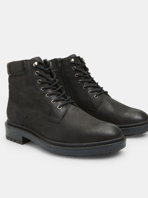 Bottine à lacets en cuir confortables  BATA - Kiabi