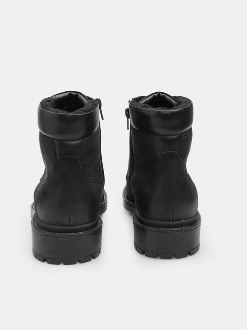 Bottine à lacets en cuir confortables  BATA - Kiabi