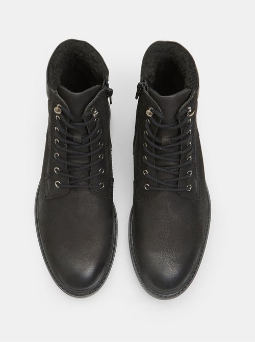 Bottine à lacets en cuir confortables  BATA - Kiabi