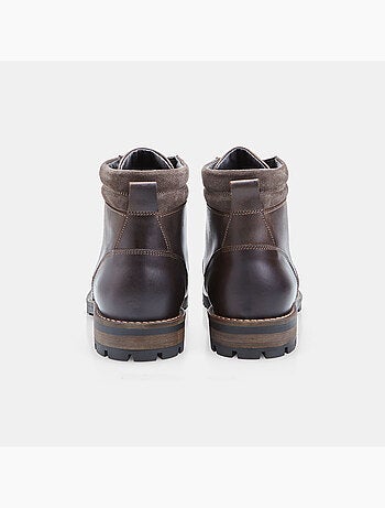 Bottine à lacets en cuir