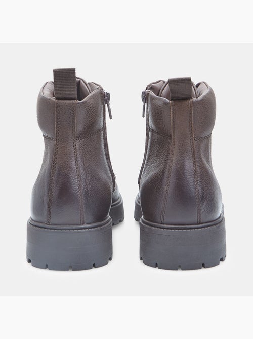 Bottine à lacets en cuir pour homme Bata - Kiabi