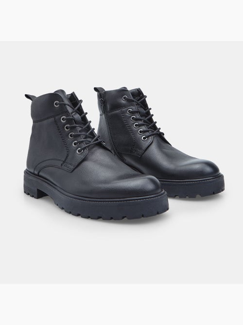 Bottine à lacets en cuir pour homme Bata - Kiabi