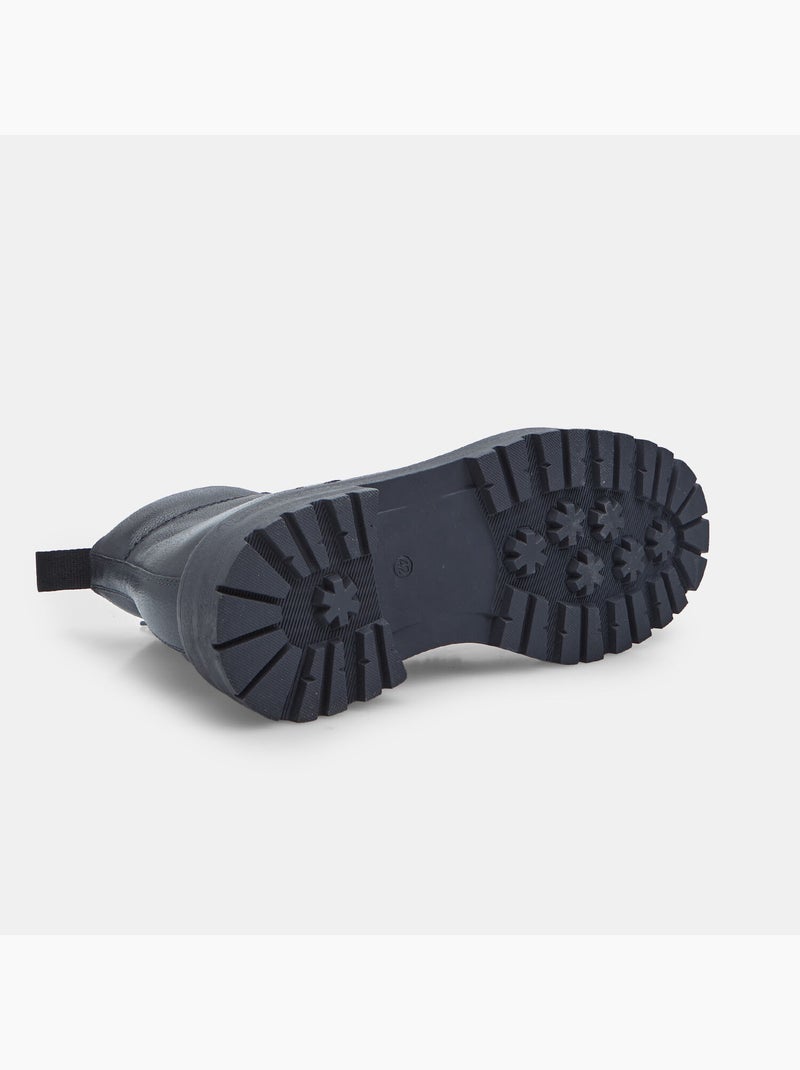 Bottine à lacets en cuir pour homme Bata Noir - Kiabi
