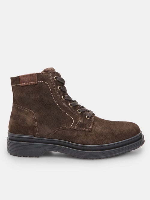 Bottine à lacets en daim Bata - Kiabi