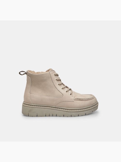 Bottine à lacets en daim Weinbrenner - Kiabi