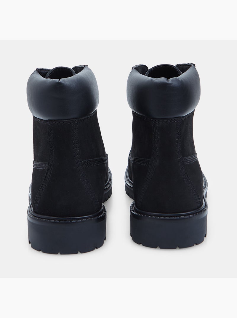 Bottine à lacets en nubuck Bata Noir - Kiabi