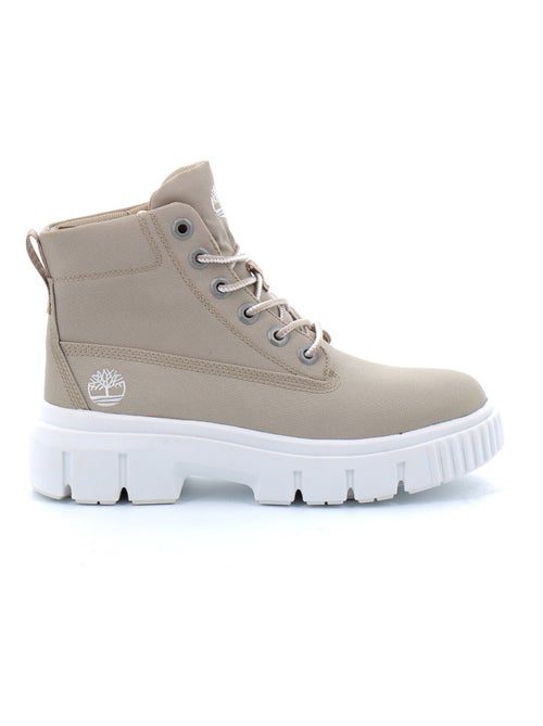 Bottine à Lacets Mi-haute Pour Femme Greyfield - Kiabi