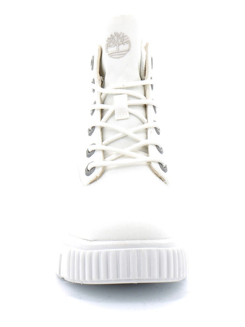 Bottine à Lacets Mi-haute Pour Femme Greyfield Blanc - Kiabi