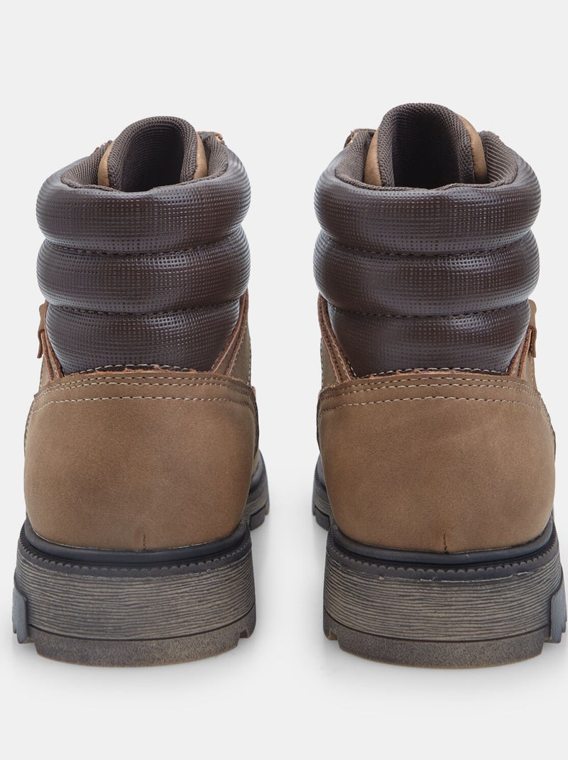 Bottine à lacets pour homme modèle outdoor bata Marron - Kiabi