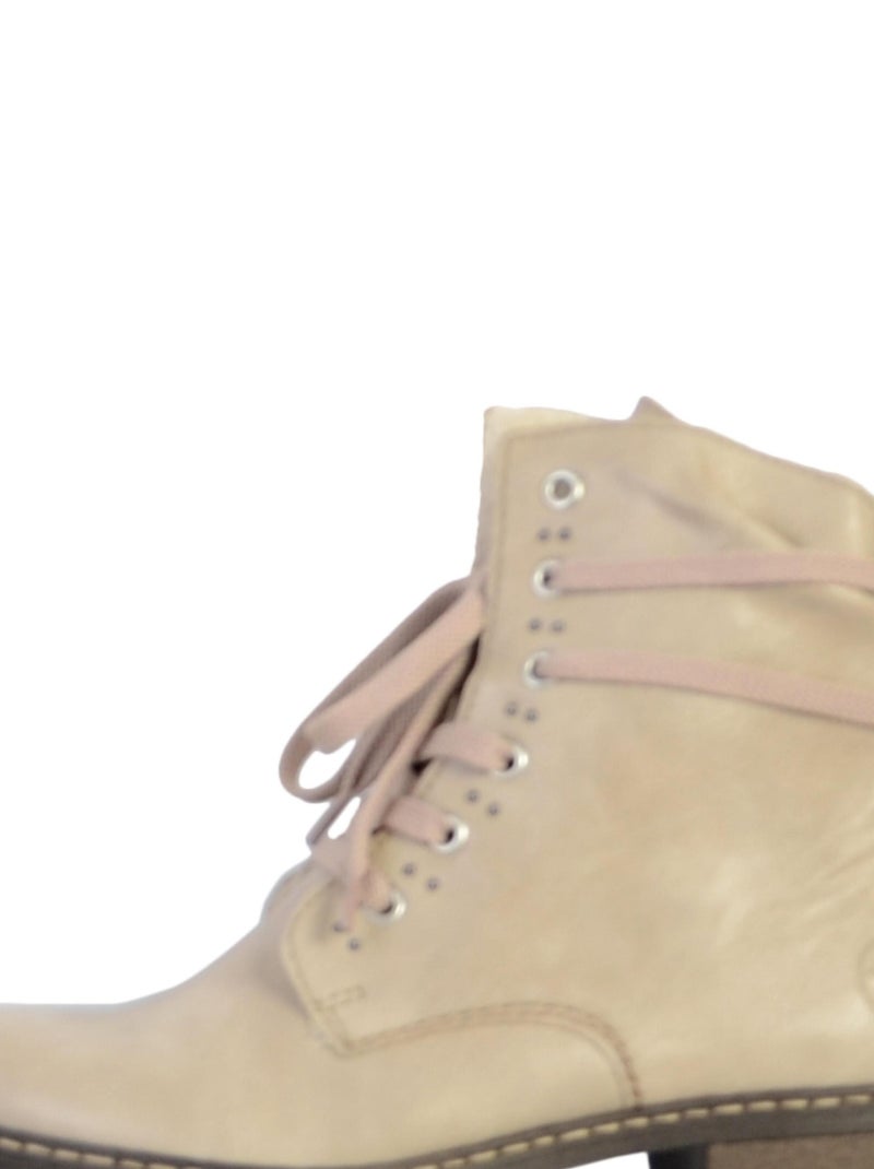 Bottine à Lacets Rieker Kaduna Beige - Kiabi