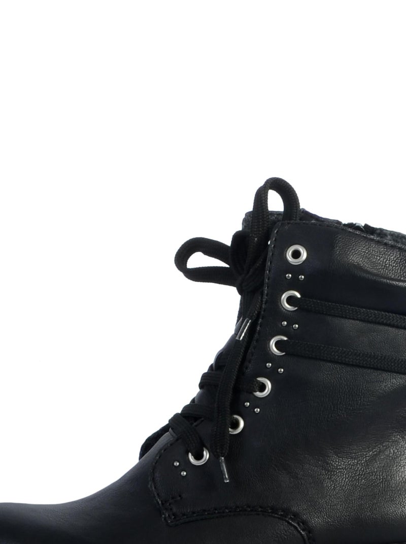 Bottine à Lacets Rieker Kaduna Noir - Kiabi