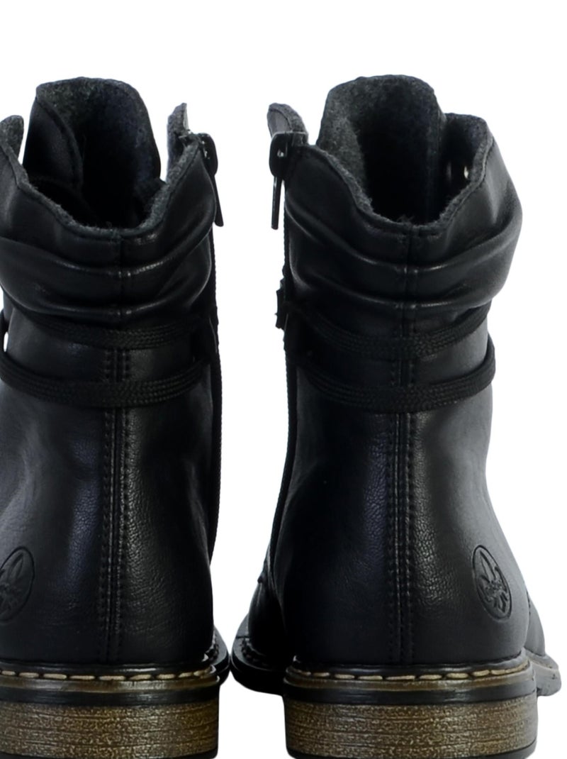 Bottine à Lacets Rieker Kaduna Noir - Kiabi