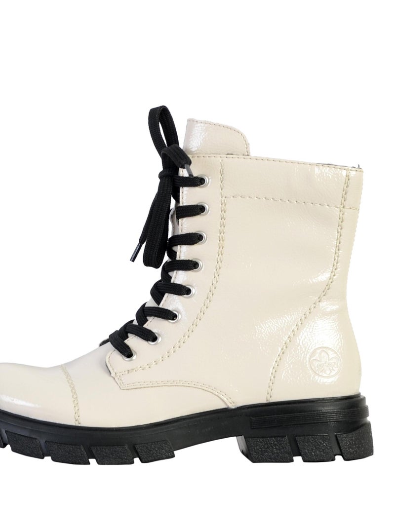 Bottine à Lacets Rieker Lagro Blanc - Kiabi