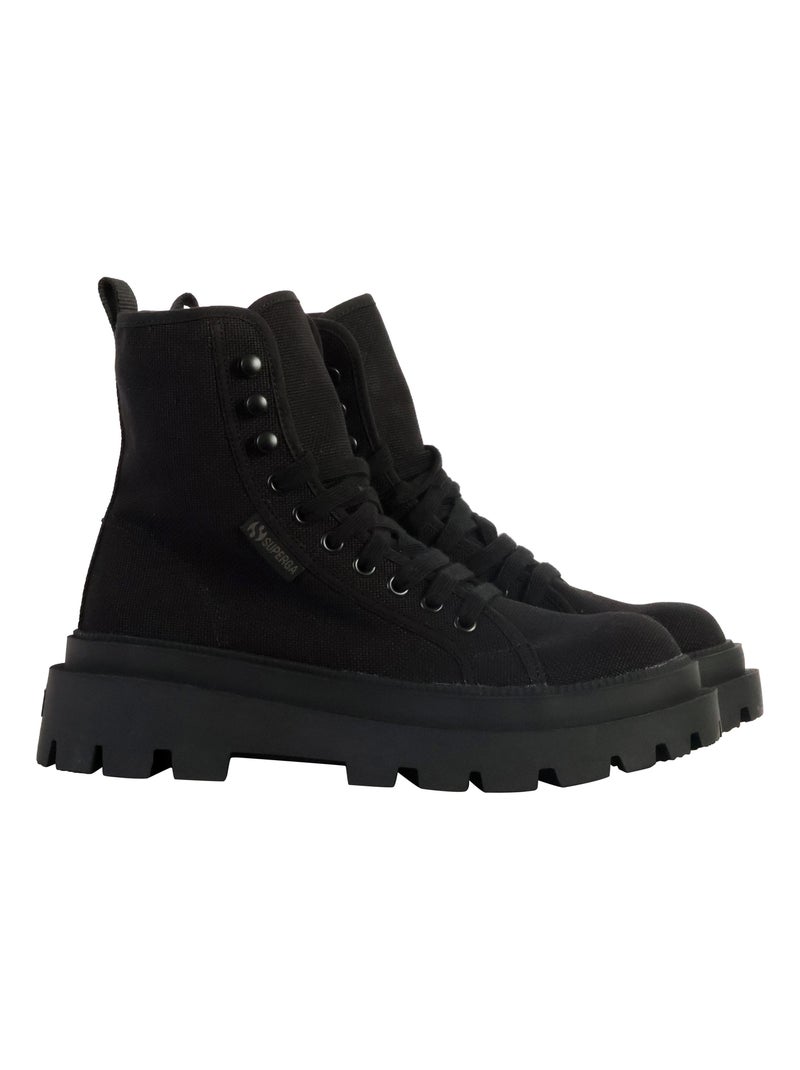 Bottine à Lacets Superga Alpina Apex High Vegan Noir - Kiabi
