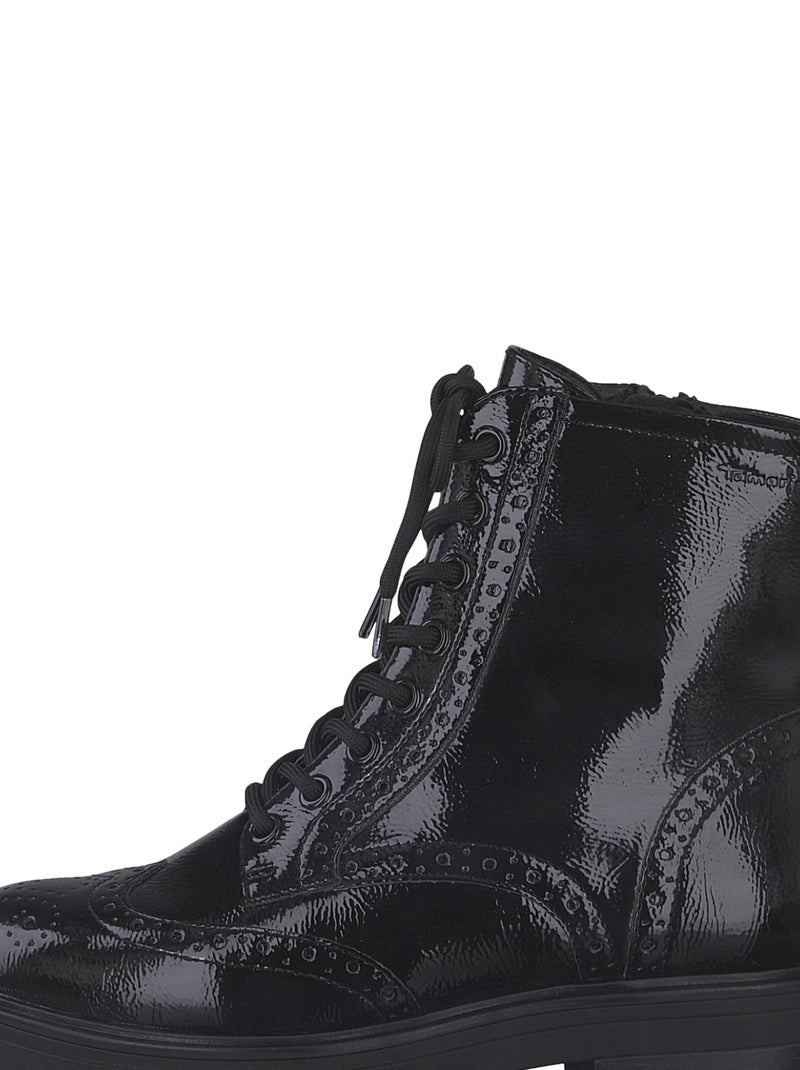 Bottine à Lacets Tamaris Noir - Kiabi