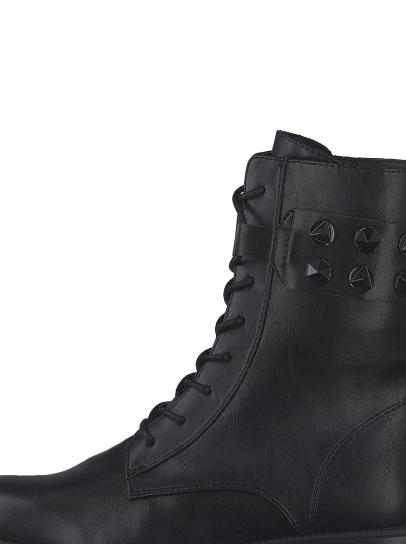 Bottine à Lacets Tamaris Noir - Kiabi