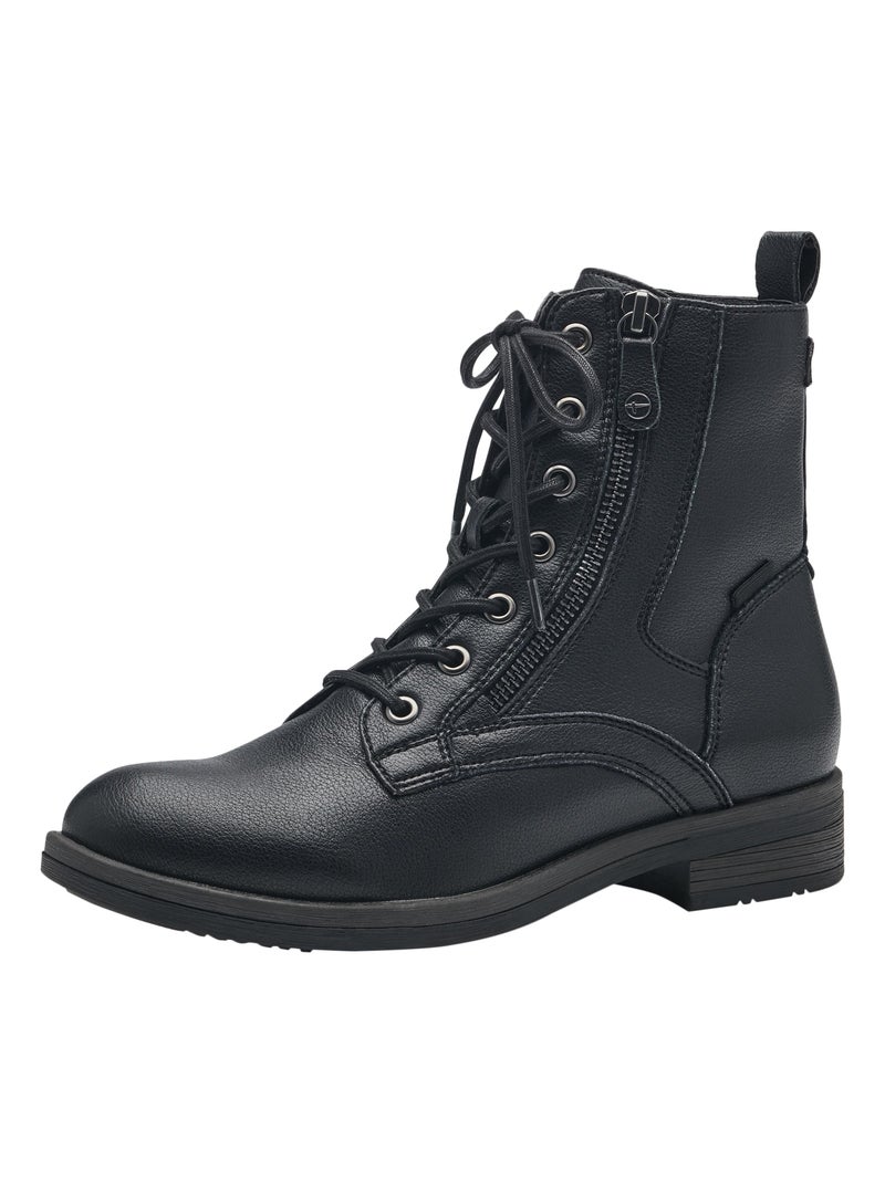 Bottine à Lacets Tamaris Noir - Kiabi