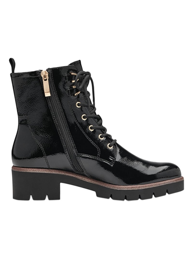 Bottine A Lacets Tamaris Noir - Kiabi
