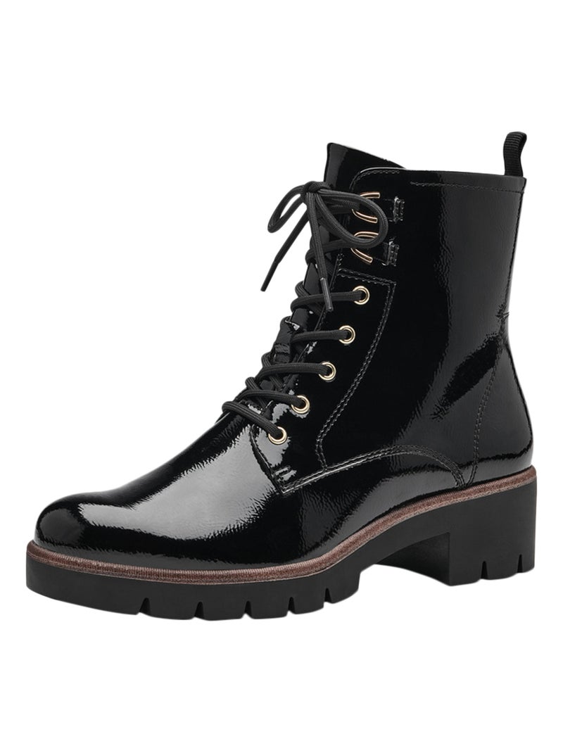 Bottine A Lacets Tamaris Noir - Kiabi