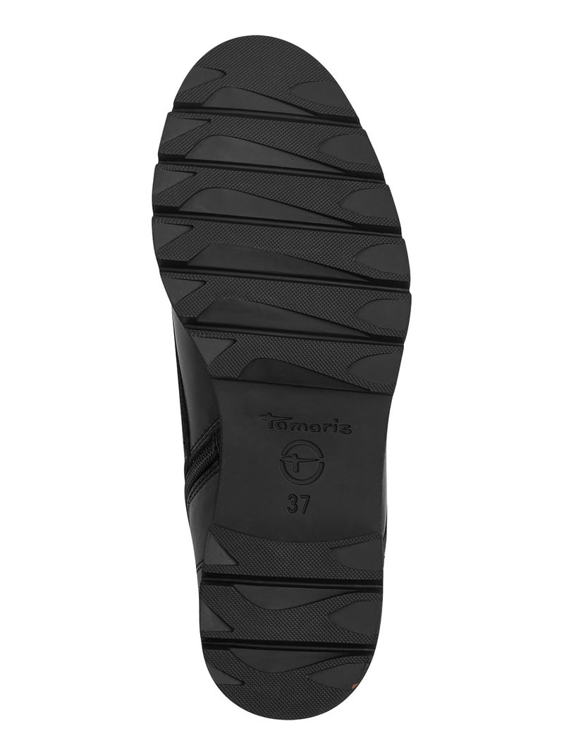 Bottine A Lacets Tamaris Noir mat - Kiabi