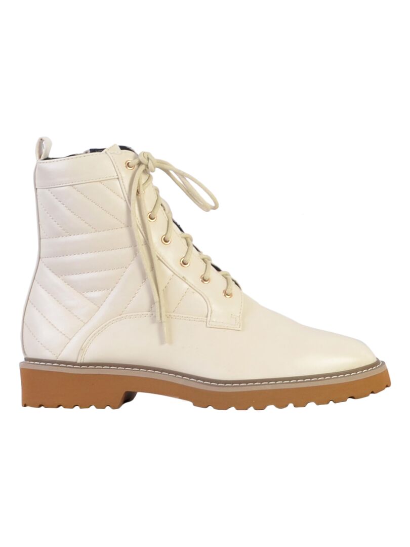 Bottine à Lacets  The Divine Factory Beige - Kiabi