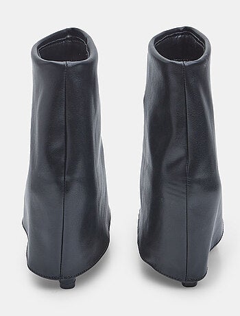 Bottine à revers avec plateforme et bout Bata