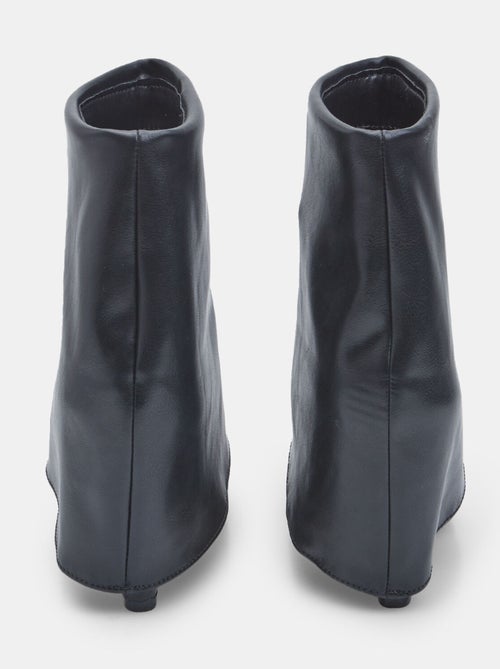 Bottine à revers avec plateforme et bout Bata - Kiabi