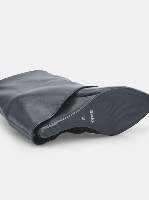Bottine à revers avec plateforme et bout Bata - Kiabi