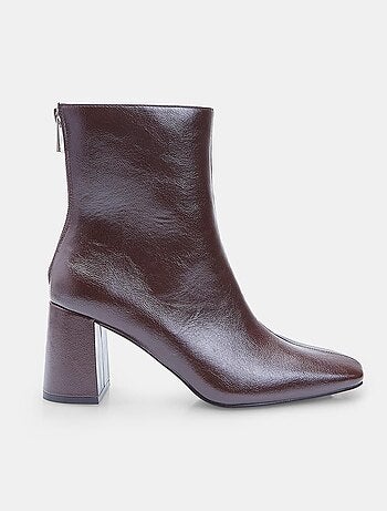 Bottine à talon avec fermeture éclair Bata