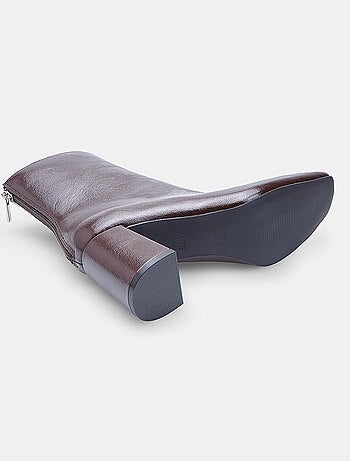 Bottine à talon avec fermeture éclair Bata