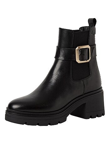 Bottine à Talon Chelsea Cuir Tamaris